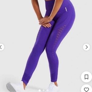 GYMSHARK seamless purple leggings